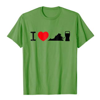 I Love VA Beer Shirt